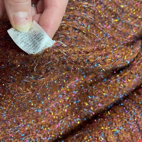 She + Sky Sparkly Confetti Cardigan One Size - Picture 5 of 7